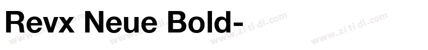 Revx Neue Bold字体转换
